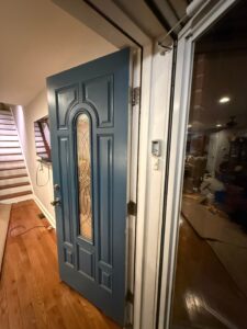 Door Frame Repair and Interior Wall Restoration in McClellan St.