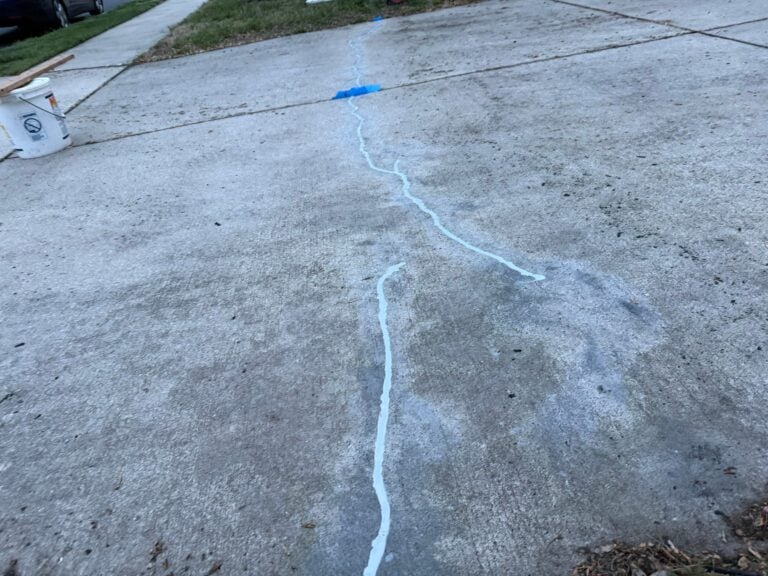 Asphalt Crack Repair and Cement Filler Replacement in Hearthstone Blvd